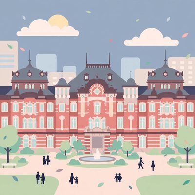 东京站插画